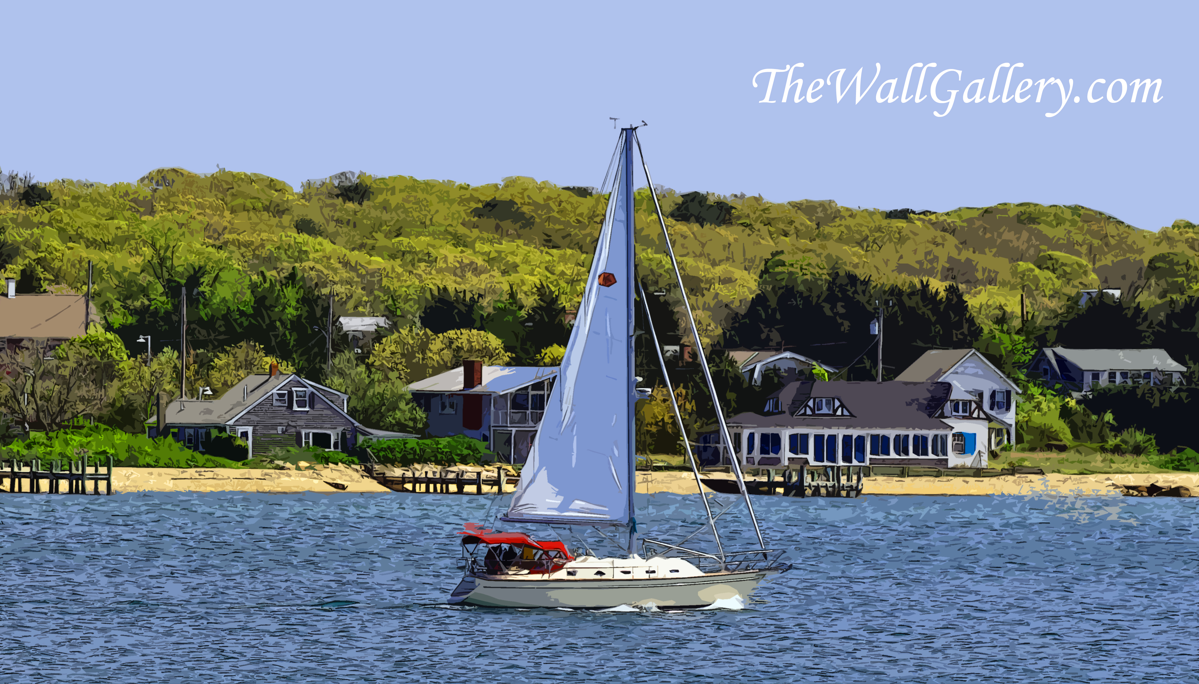 Sail Boat in New England