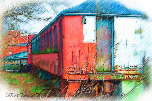The Red Railroad Car